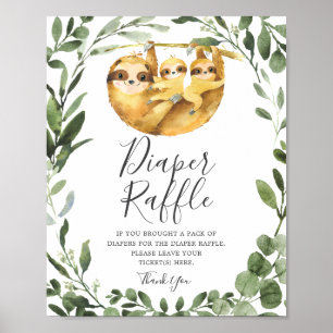 Affiche SIGNE Jumeaux Baby shower de jonction