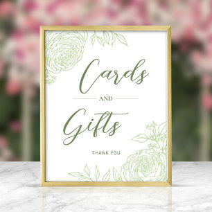 Affiche Signe Ligne Ranunculus Art Cadeaux & Cartes