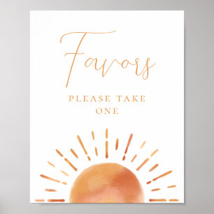 Affiche Signe Little Ray of Sunshine Baby shower Faveurs