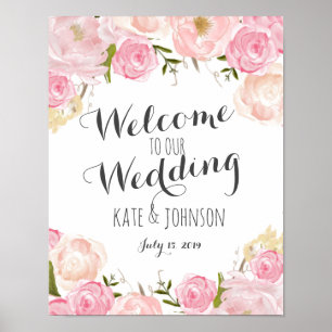 Affiche signe mariage, accueil, douche, affiche, bannière