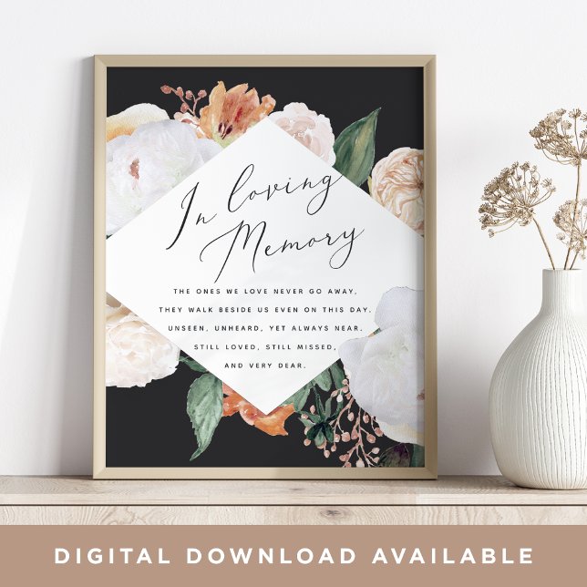 Affiche SIGNE Mariage Boho Blooms (Créateur téléchargé)