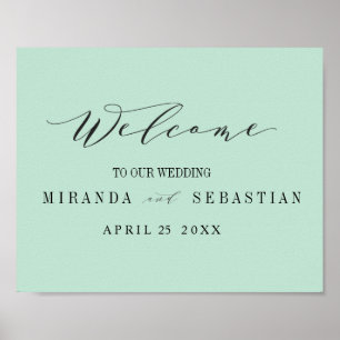 Affiche Signe mariage de bienvenue de TYpography