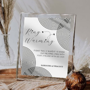 Affiche Signe Mariage de réchauffage minimaliste moderne