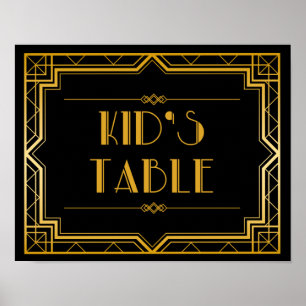 Affiche SIGNE Mariage de table pour enfants   Gatsby Art D
