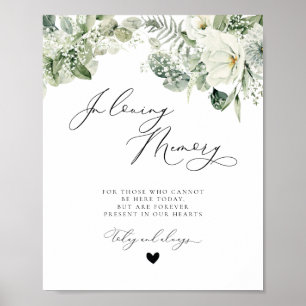 Affiche SIGNE Mariage du Mémorial Floral Blanc