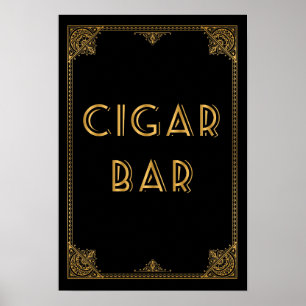Affiche SIGNE mariage inspiré Gatsby