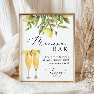 Affiche SIGNE Mariage italien Mimosa Bar Lemon Sorrento