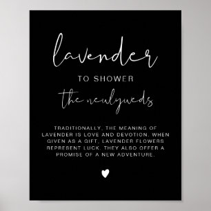 Affiche SIGNE Mariage JOIVI Lavande noire