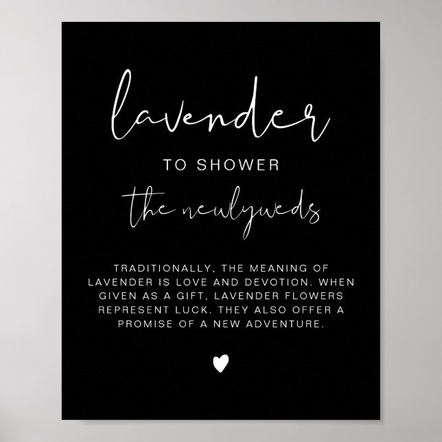 Affiche SIGNE Mariage JOIVI Lavande noire (Devant)