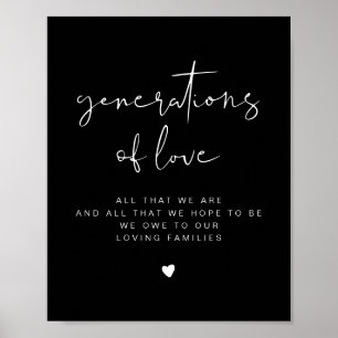 Affiche SIGNE Mariage JOVI Edgy Black Generations of Love