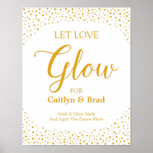 Affiche Signe mariage - Laisser l'amour brillant signe Con