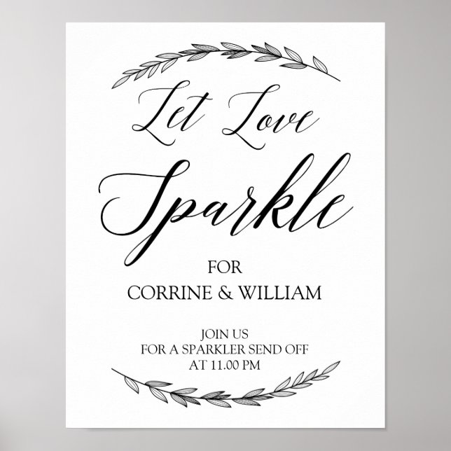 Affiche SIGNE mariage - Laisser l'amour Sparkle Laurel Mar (Devant)