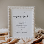 Affiche SIGNE Mariage STELLA Funny Open Bar<br><div class="desc">Découvrez le charme captivant de notre collection Stella, méticuleusement conçue pour insuffler à votre baby shower un air de minimalisme moderne et une touche de sophistication pointue. Conçue pour mêler harmonieusement charme bohème et élégance intemporelle, cette collection polyvalente garantit l'élévation de l'esthétique de tout baby shower de style, transformant votre...</div>