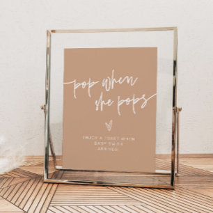 Affiche SIGNE MARLO Boho Beige et crème Pop Quand elle Pop