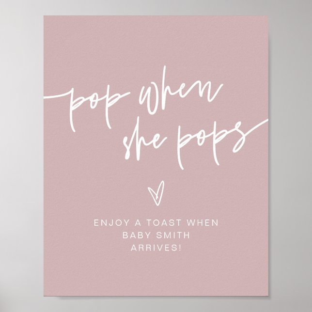 Affiche SIGNE MARLO Dusty Rose Bohemian Pop Quand Elle Pop (Devant)