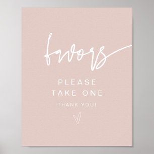 Affiche SIGNE MARLO Moderne Boho Blush Rose Faveurs