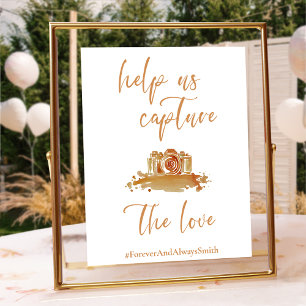 Affiche Signe minimaliste Boho Burnt Orange Mariage