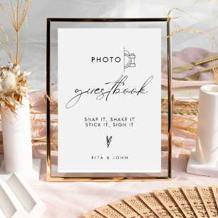 Affiche Signe minimaliste moderne Mariage photo