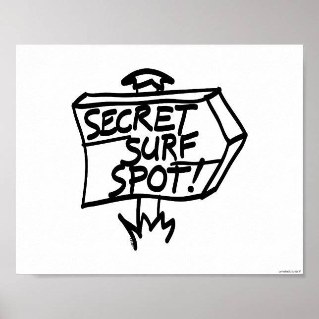 Affiche Signe secret du Surf (Devant)