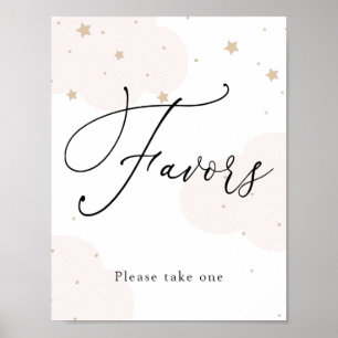 Affiche Signe sur la Lune Twinkle Star Favors