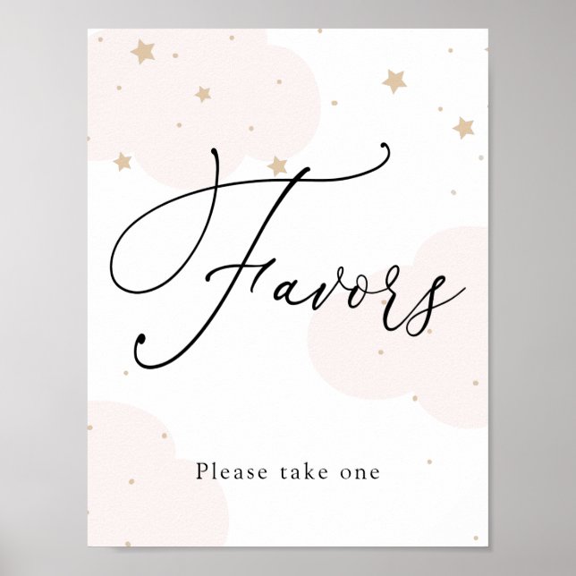 Affiche Signe sur la Lune Twinkle Star Favors (Devant)