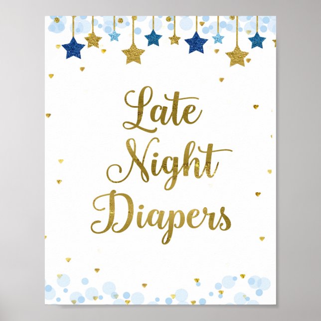 Affiche Signe Twinkle Aquarelle Twinkle Late Night Diapés (Devant)