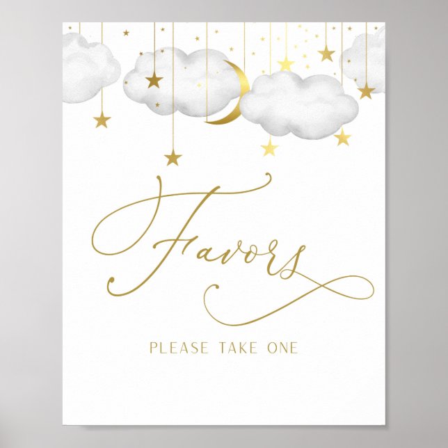 Affiche Signe Twinkle Little Star Baby shower Faveurs (Devant)