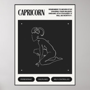 Affiche SIGNE Zodiaque Capricorne