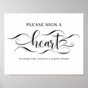 Affiche Signer Un Mariage Coeur Signer