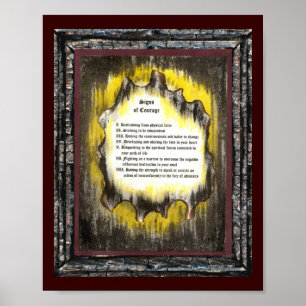 Affiche Signes de courage