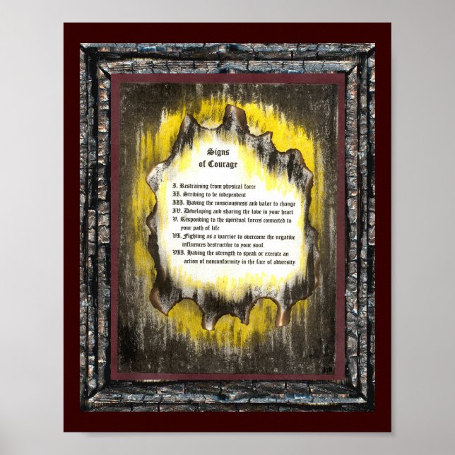 Affiche Signes de courage (Devant)