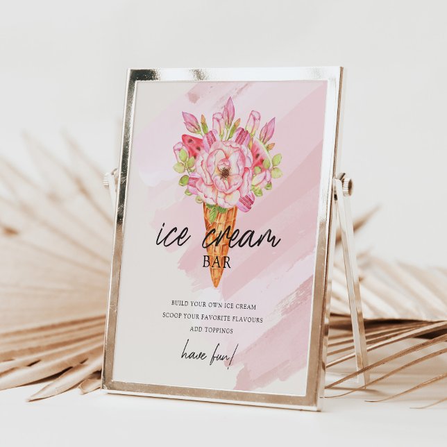 Affiche Signes de Fête des mariées personnalisés de crème  (Créateur téléchargé)