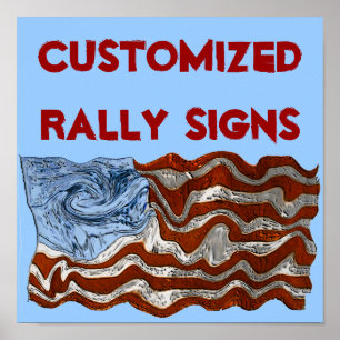 Affiche Signes de rallye customisés
