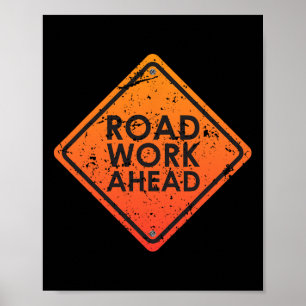 Affiche Signes de route Fantaisie feux de circulation corr