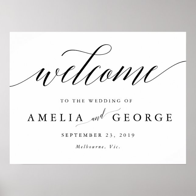 Affiche Signet mariage d'accueil (Devant)
