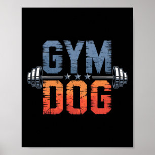 Affiche Signification de chien de gym Costume de chien de