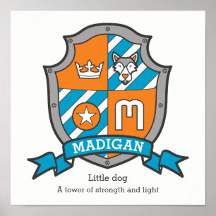Affiche Signification du prénom Madigan pour les garçons, 