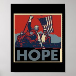 Affiche Signifie L'Espoir Pour L'Amérique. Nous ferons de 