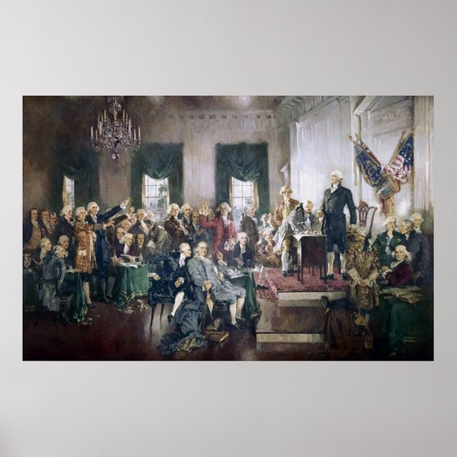 Affiche Signing of the Constitution by Howard C. Christy (Devant)