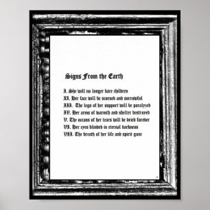 Affiche Signs From The Earth