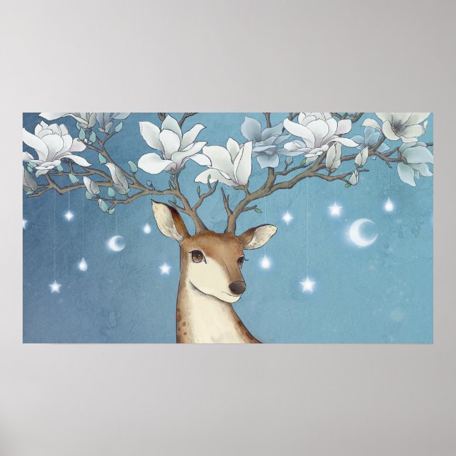 Affiche Sika Deer Magnolia (Devant)