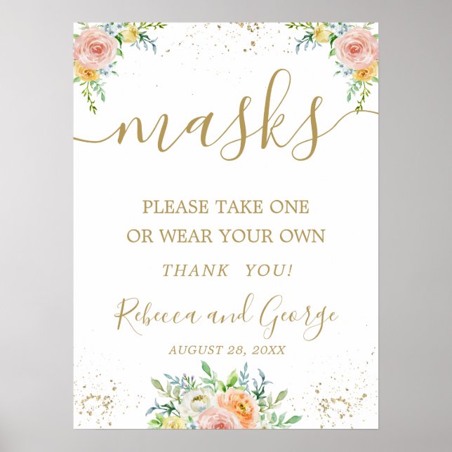 Affiche S'il vous plaît prendre un panneau de mariage à ma (Devant)