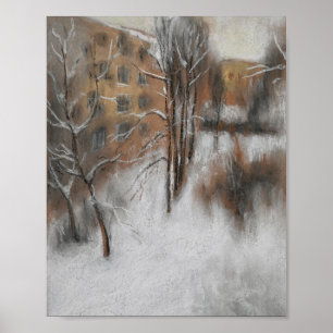 Affiche Silence d'hiver près de la fenêtre