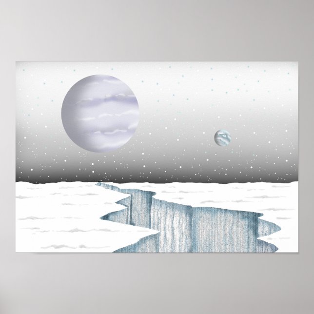 Affiche Silence d'une étoile gelée. (Devant)