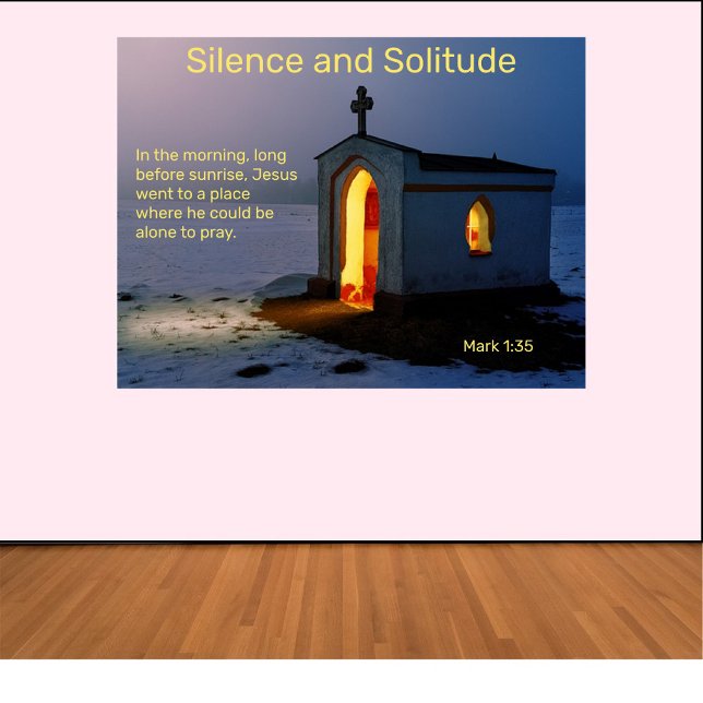 Affiche Silence et solitude (Créateur téléchargé)