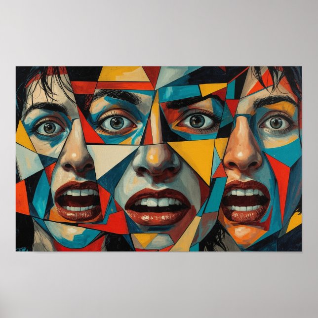 Affiche Silence fracturé. Portrait d'un esprit brisé (Devant)