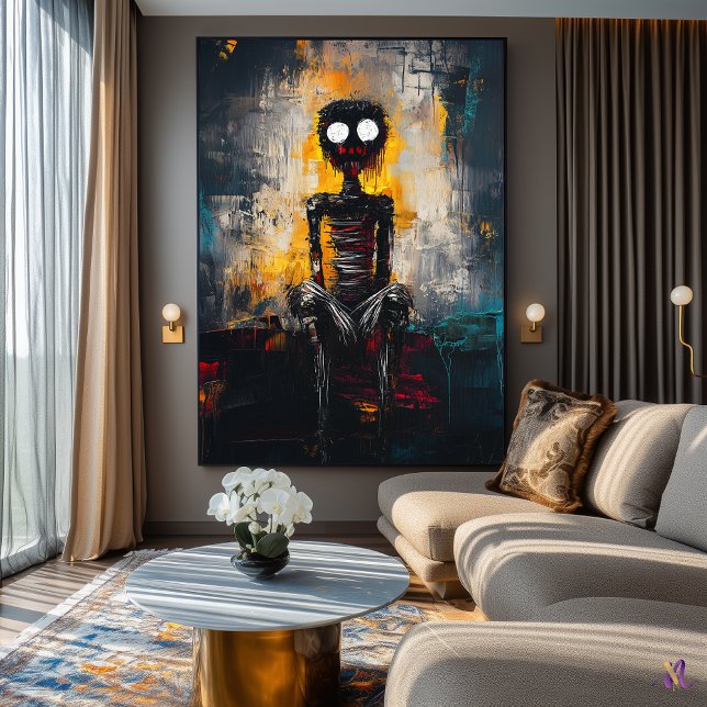 Affiche Silence Hanté –  Art figuratif abstrait expressif (Créateur téléchargé)