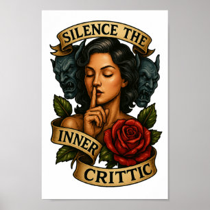 Affiche Silence interne critique tatouage PNG Clipart