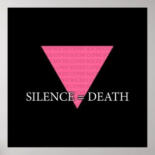 Affiche Silence = Mort
