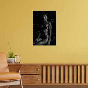 Affiche Silence tatouée